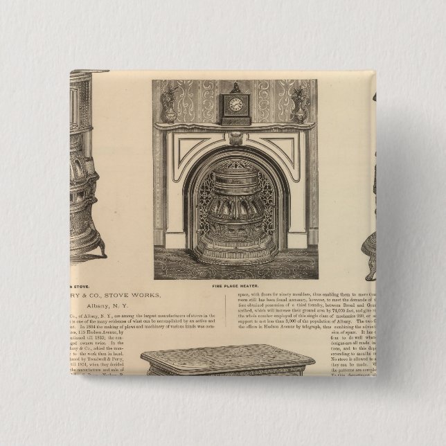 Stove Works, Albany, New York Button (Vorderseite)