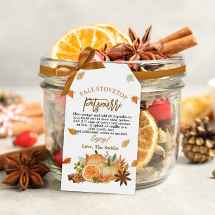 Stovetop Potpourri Fall Aufwertung Geschenk Tag Geschenkanhänger