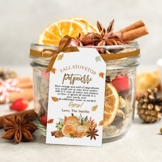 Stovetop Potpourri Fall Aufwertung Geschenk Tag Geschenkanhänger