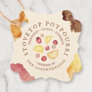 Stovetop Potpourri Favor Tags Geschenkanhänger