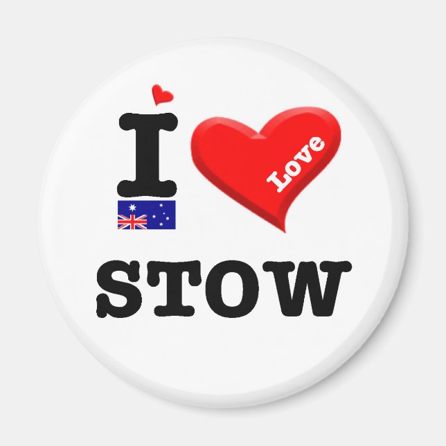 STOW - I LIEBE MAGNET (Vorne)