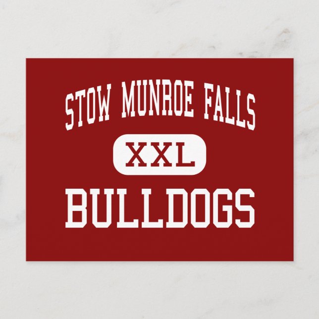 Stow Munroe Falls - Bulldogs - High - Stow Ohio Postkarte (Vorderseite)