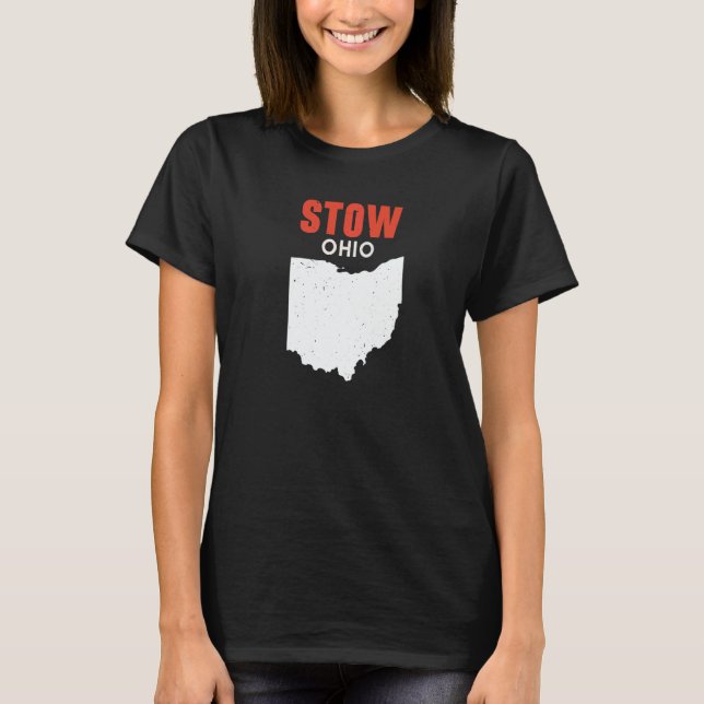 STOW Ohio USA State America Travel Ohioan   T-Shirt (Vorderseite)