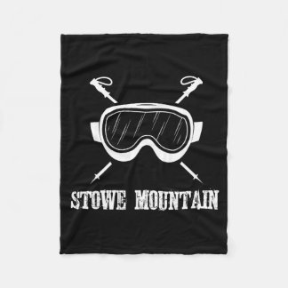 Stowe Berg Vermont Skifahrer Skifahren Ski rustika Fleecedecke