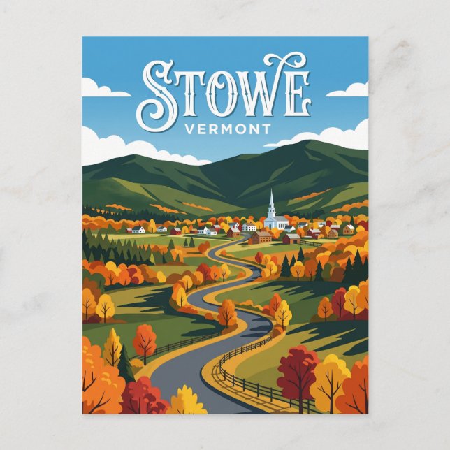 Stowe USA Postkarte (Vorderseite)