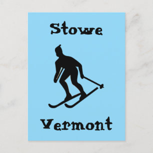 Stowe, Vermont (Best East Coast Skiing) Feiertagspostkarte