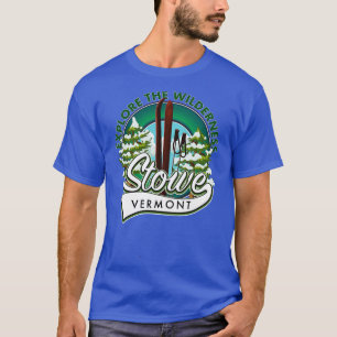Stowe Vermont erkunden Wilderness Ski T-Shirt