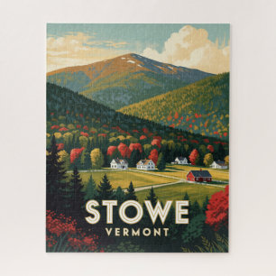 Stowe Vermont Green Mountain Landschaft Puzzle