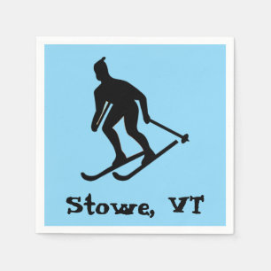 Stowe, Vermont - Ostküste Berg Mansfield Skifahren Serviette