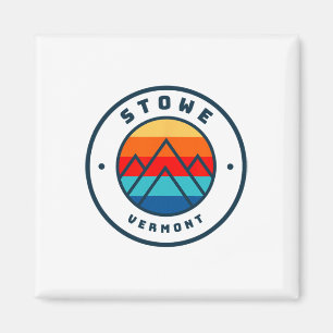 Stowe Vermont Skifahren Snowboarden Ski Familienau Magnet