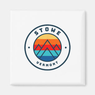 Stowe Vermont Skifahren Snowboardfahren Ski Famili Magnet