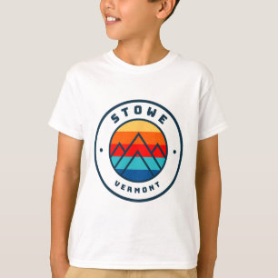 Stowe Vermont Skifahren Snowboardfahren Ski Famili T-Shirt