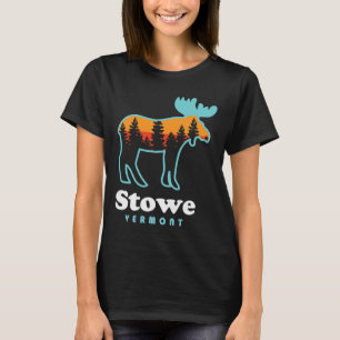 Stowe Vermont Skigebirge Stowe Vt Elch T-Shirt