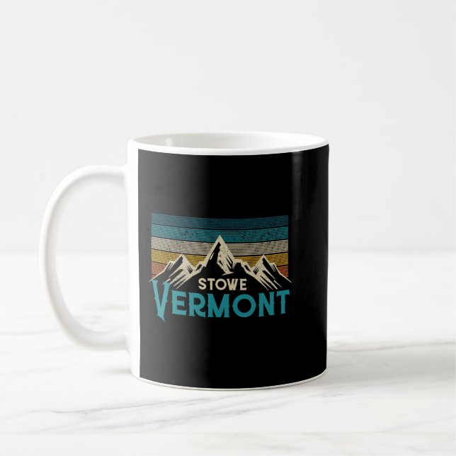Stowe Vermont Vintage Berge Souvenir Gift Pull Kaffeetasse (Links)