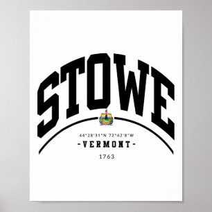 Stowe Vermont Wandern Stowe Souvenir Retro Berg Poster