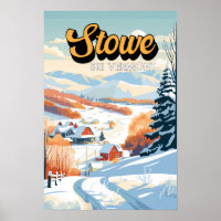 Stowe Vermont Winter Vintag