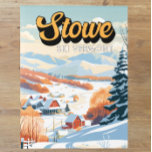 Stowe Vermont Winter Vintag Postkarte<br><div class="desc">Stowe Winter Art Design zeigt die Winterlandschaft.</div>