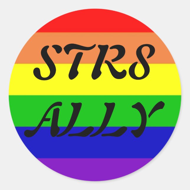 STR8 RUNDER AUFKLEBER (Vorderseite)