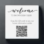 STR Guide QR Code Information guide Rental home  Fotoplatte<br><div class="desc">This design was created though digital art. It may be personalized in the area provided by changing the photo and/or text. Or it can be customized by choosing the click to customize further option and delete or change the color the background, add text, change the text color or style, or...</div>