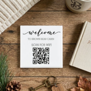 STR Guide QR Code Informationen WIFI Vermietung Magnet