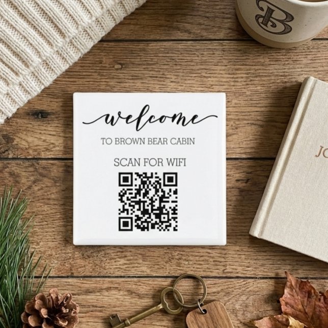 STR Guide QR Code Informationen WIFI Vermietung Magnet (Von Creator hochgeladen)