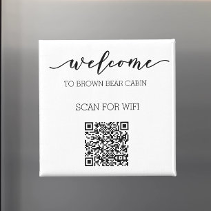 STR Guide QR Code Informationen WIFI Vermietung Magnet