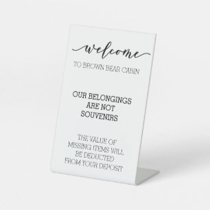 STR Kurzer Urlaub Sockelschild