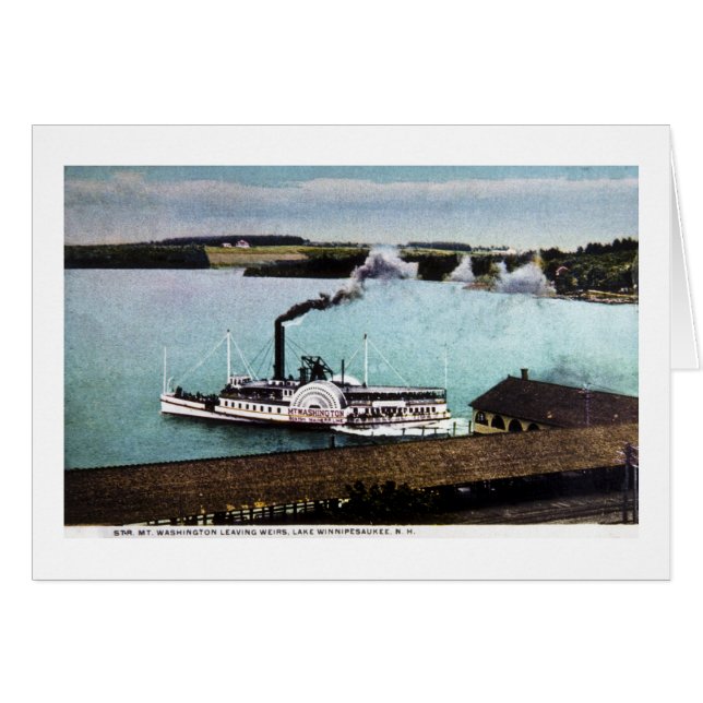 Str. Mt. Washington, See Winnipesaukee, N.H. (Vorderseite (Horizontal))