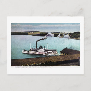 Str. Washington, Lake Winnipesaukee, N.H. Postkarte