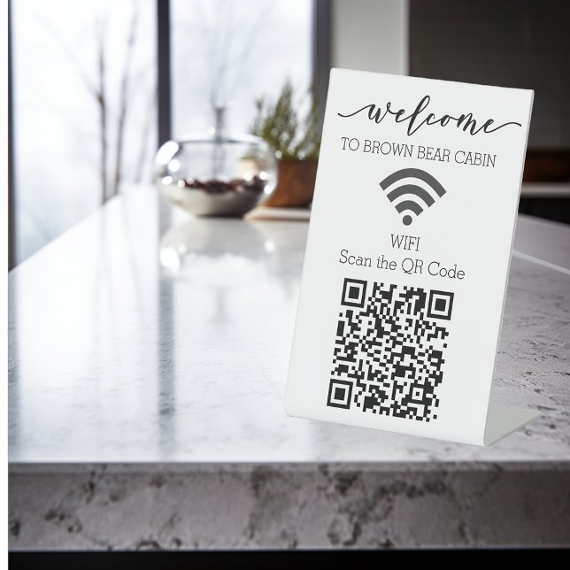 STR WIFI Scan QR Code Kurzer Begriff Urlaub Sockelschild (Von Creator hochgeladen)