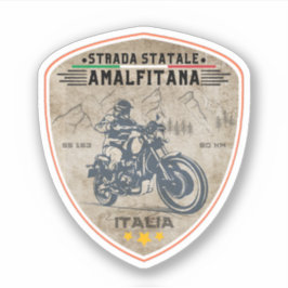 Strada statale 163 Amalfitana italian apls Aufkleber