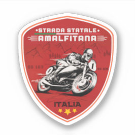 Strada statale 163 Amalfitana italian apls gifts Aufkleber