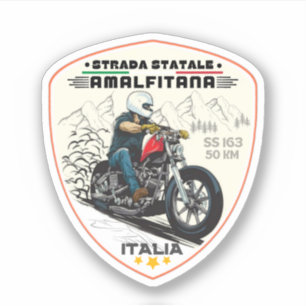 Strada statale 163 Amalfitana italienische apls Aufkleber