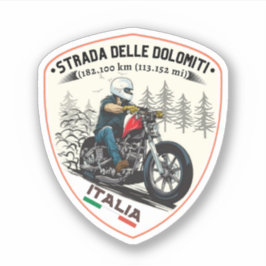 Strada statale 48 delle Dolomiti 1 Aufkleber