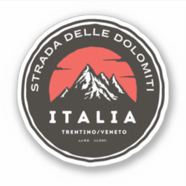 Strada statale 48 delle Dolomiti Aufkleber