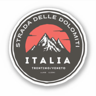 Strada statale 48 delle Dolomiti Aufkleber