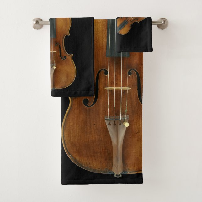 Stradivarius Violinen-Quintett Badhandtuch Set (Insitu)