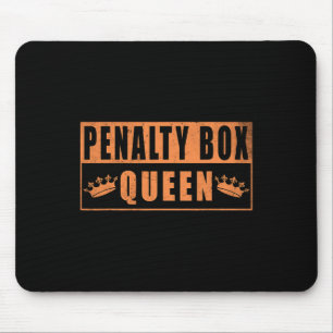 Strafbank Königin Lustig Eishockey Mousepad