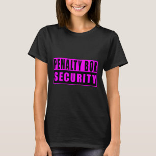Strafbank Sicherheits Lustig Eishockey T-Shirt