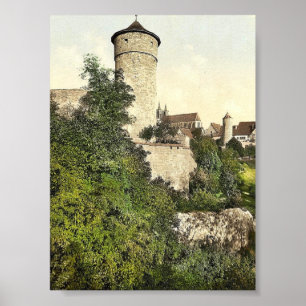 Straft Tower, Rothenburg (d.h. ob der Tauber), Bav Poster
