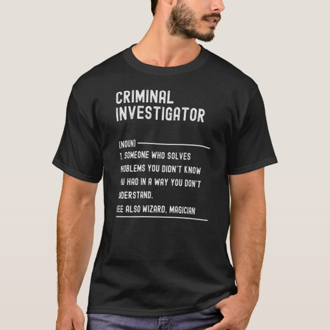 Strafverfolgungsbeamte Definition Beruf T-Shirt (Vorderseite)