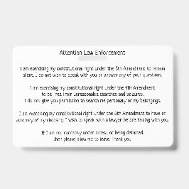 Strafverfolgungsbeamte Kennen Sie Ihre Karte für R Ausweis