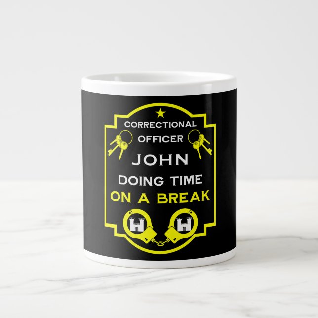 Strafvollzugsbeamte Jumbo-Tasse (Vorderseite)