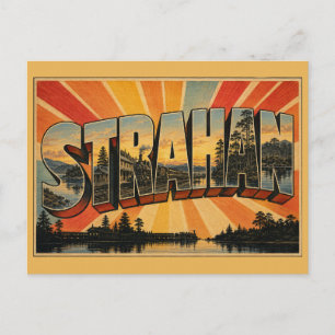 Strahan Tasmanien Australien Hafen Dorf Kunst Postkarte