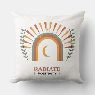 Strahle Positivität Boho Himmels-Sonne Mond Botani Kissen