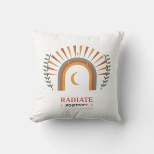 Strahle Positivität Boho Himmels-Sonne Mond Botani Kissen