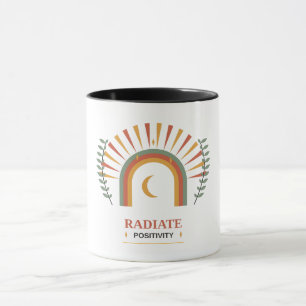 Strahle Positivität Boho Himmels-Sonne Mond Botani Tasse