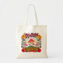 Strahle Positivität Retro 70er Jahre Groovy-Traget Tragetasche