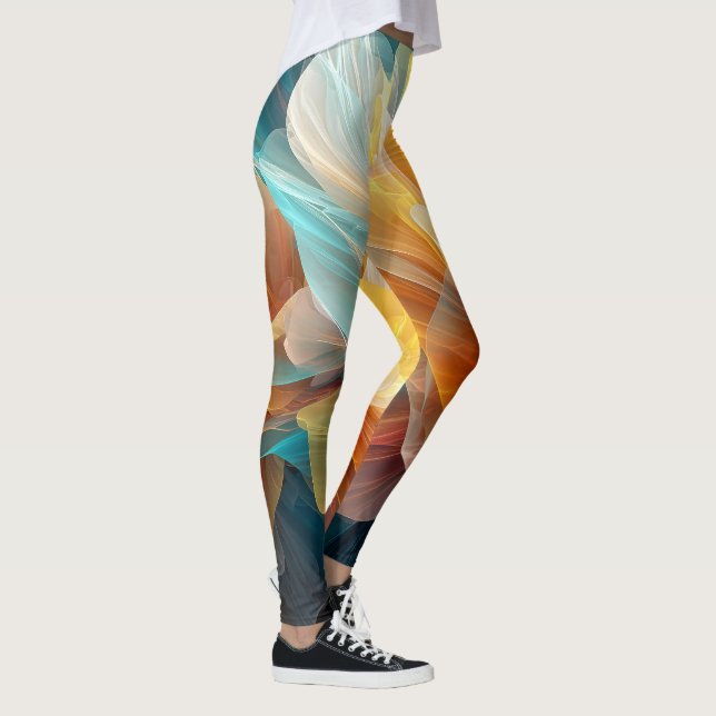 Strahlen der blühenden ätherischen Blütenblätter i Leggings (Rechts)