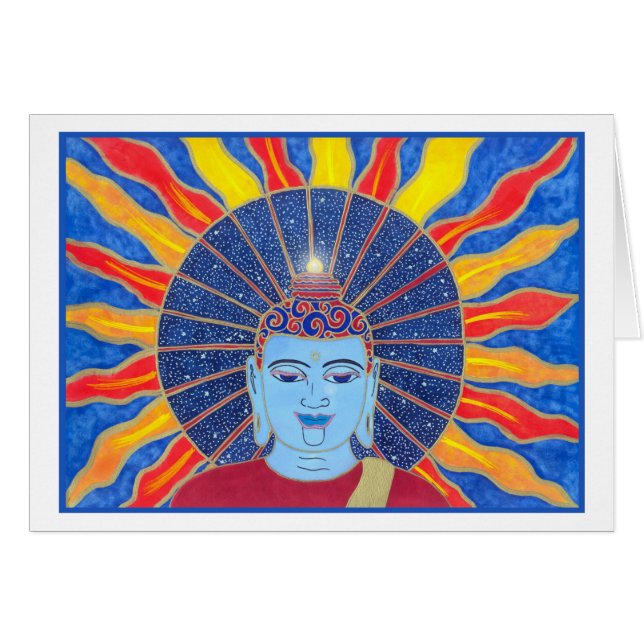 Strahlen der Glücks-Karte (Vorderseite (Horizontal))